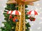 Christmas Parachute Tower. Animated Christmas Village Christmas Carousel